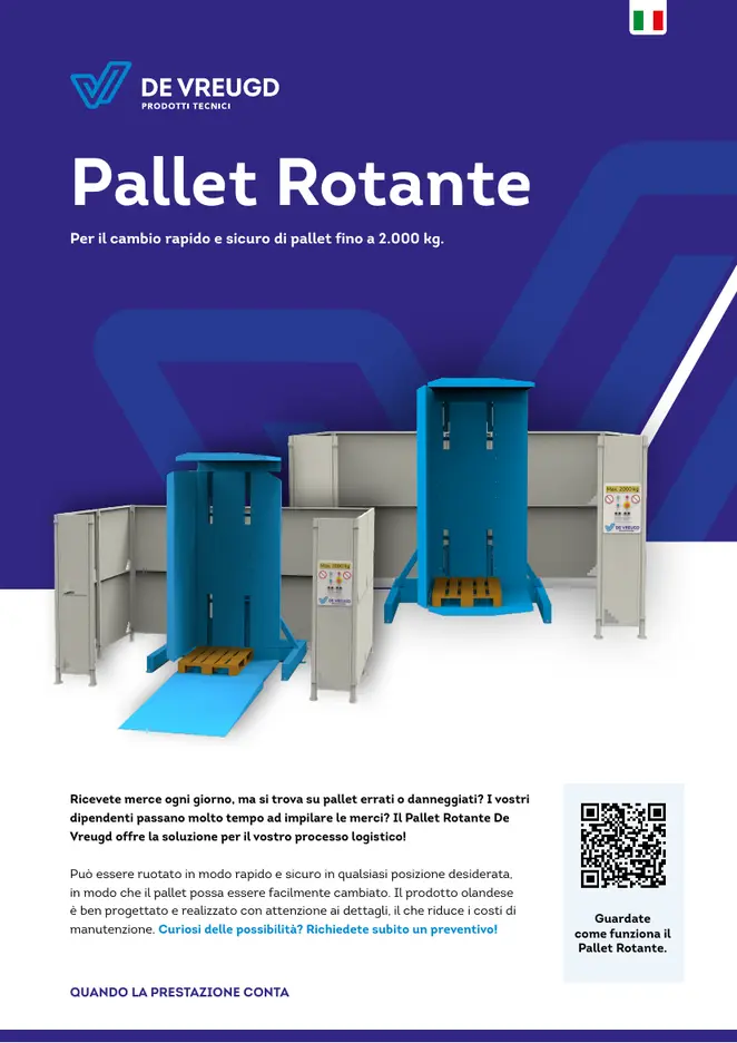 Copertina dell'opuscolo "PalletRotator"